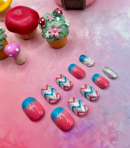Mini Ombre Sparkle Mani in Minutes Mini Press on Nails
