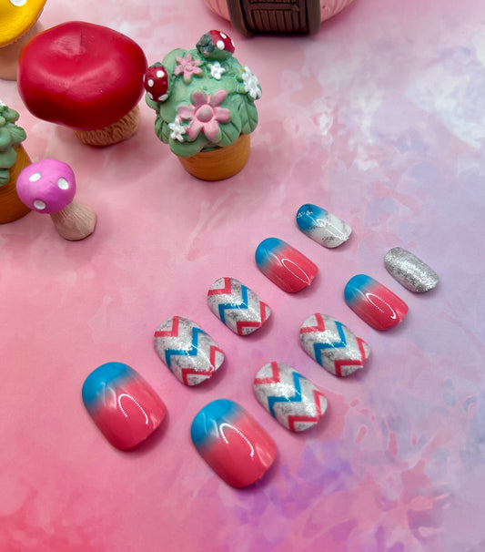 Mini Ombre Sparkle Mani in Minutes Mini Press on Nails