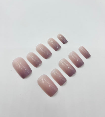 Chai Ombre Mani in Minutes Press on Nails