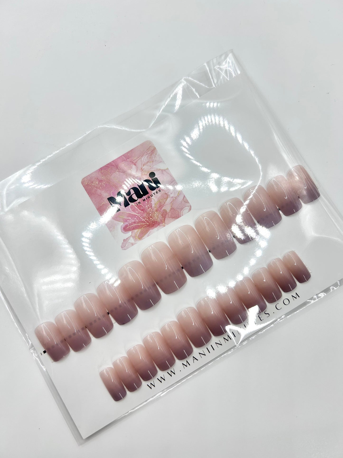 Chai Ombre Mani in Minutes Press on Nails