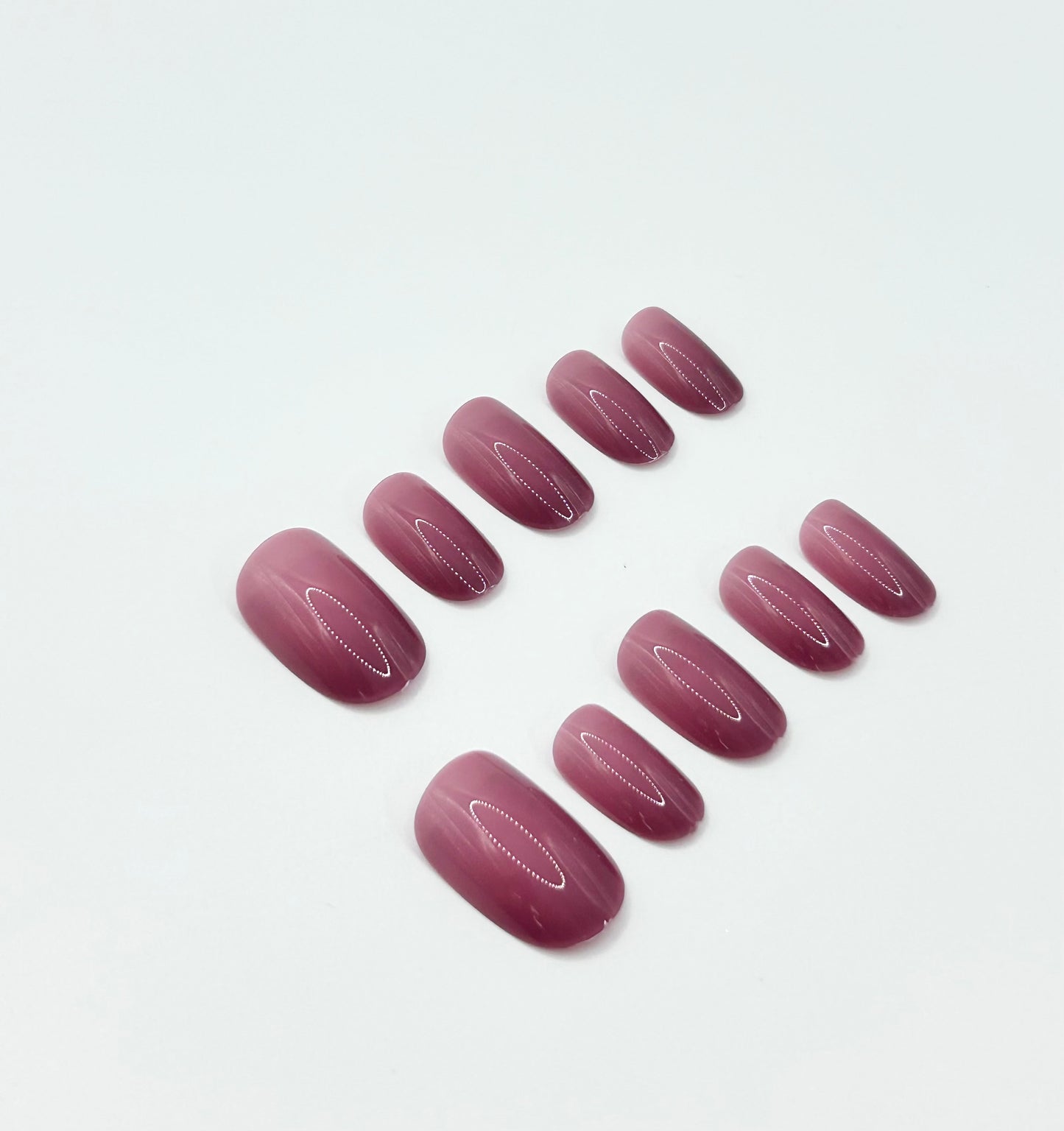 Muted Mulberry Mani in Minutes Press on Nails