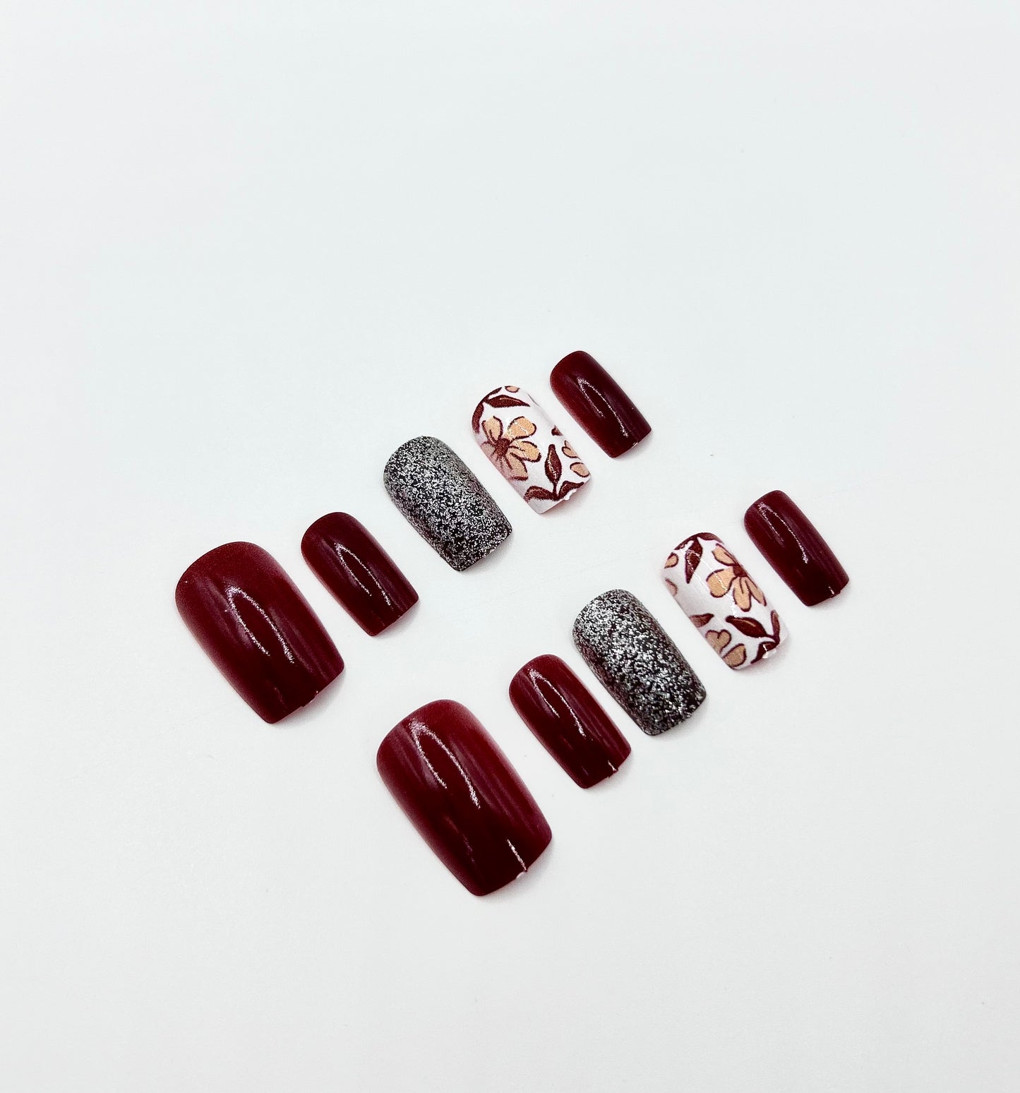 Sparkle and Petals Mani in Minutes Press on Nails