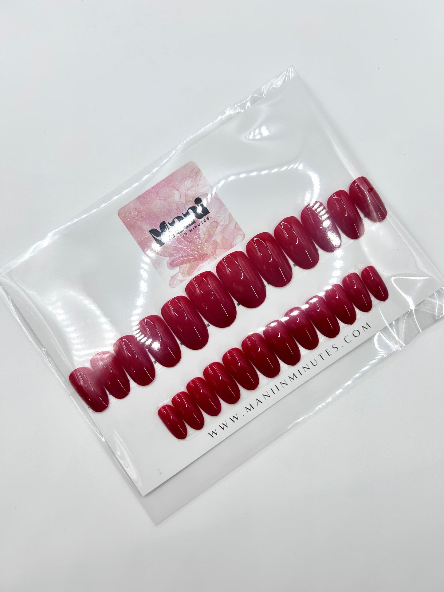 Passion Red Mani in Minutes Press on Nails