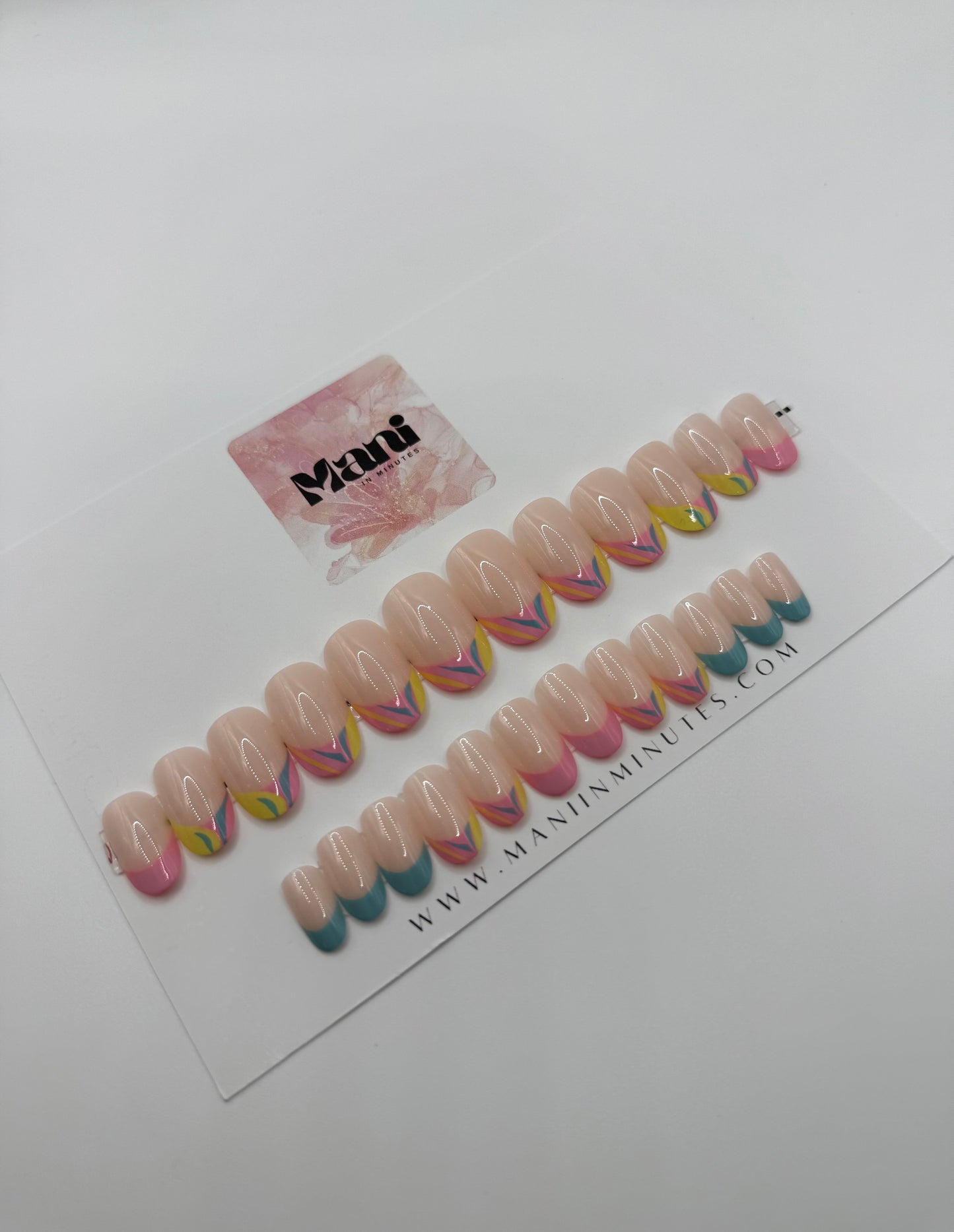 French Pastel Pop Mani in Minutes Press on Nails