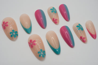 Vivid Bloom Mani in Minutes Press on Nails