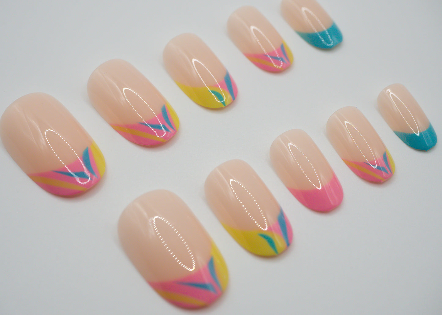 French Pastel Pop Mani in Minutes Press on Nails