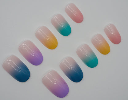 Radiant Ombre Mani in Minutes Press on Nails