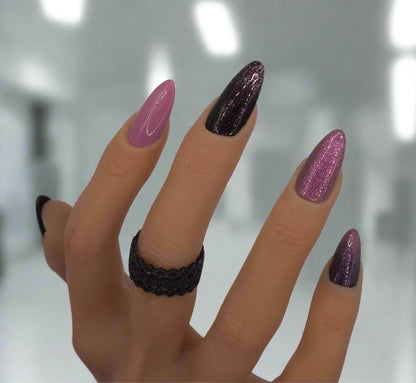 Plum Eclipse Handcrafted Mani in Minutes Press on Nails