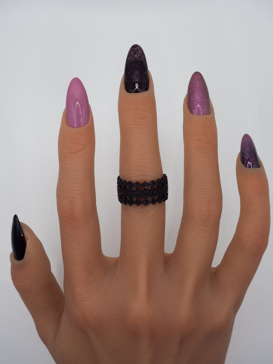 Plum Eclipse Handcrafted Mani in Minutes Press on Nails