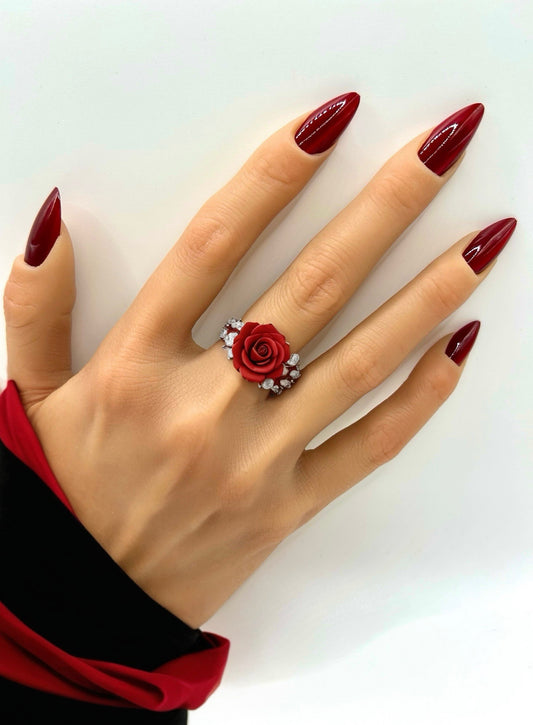 Cherry Bombshell Mani in Minutes Press on Nails